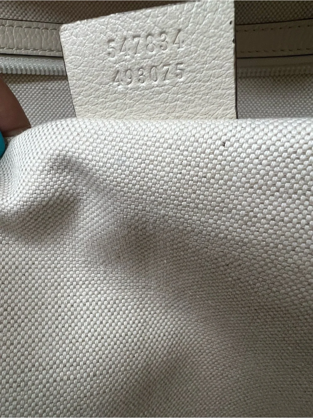Gucci Print Large Ivory Leather Web Logo Backpack 547834